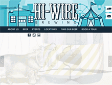 Tablet Screenshot of hiwirebrewing.com